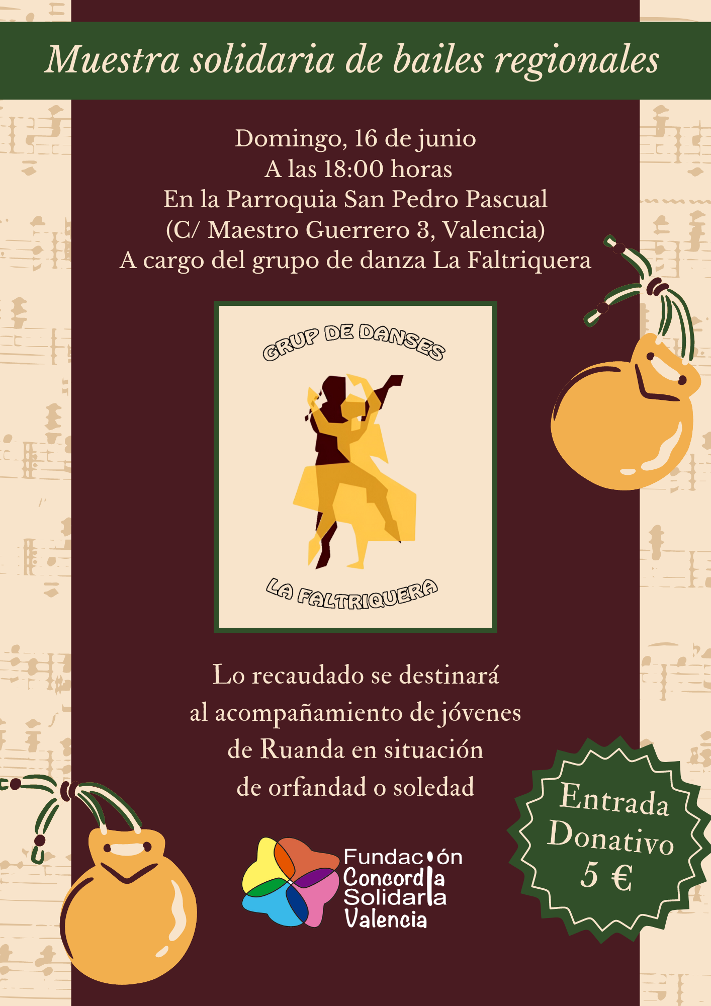 Muestra solidaria de bailes regionales